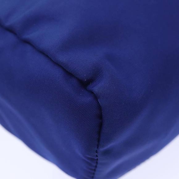 PRADA Pouch Nylon Blue Silver Auth 87469 - Picture 16 of 16